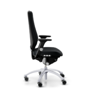 RH Logic 400 Ergonomischer Bürostuhl – Schwarz mit silbernem Gestell thumbnail
