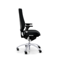 RH Logic 400 Elite 24-Stunden-Bürostuhl – Schwarz mit silbernem Gestell thumbnail
