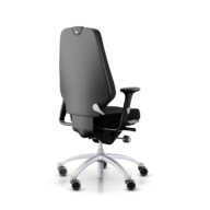 RH Logic 400 Elite 24-Stunden-Bürostuhl – Schwarz mit silbernem Gestell thumbnail