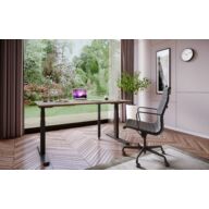 SteelForce Pro 670 SLS Zit-Sta Bureau – Zwart met Natuur Eiken Blad – 120×80 cm thumbnail