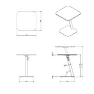 Addit Bento® mesa ajustable para portátil 450 Blanco thumbnail