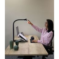 Broadwing TLC 9100 berührungslose LED Schreibtischlampe schwarz thumbnail