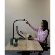 Broadwing TLC 9100 berührungslose LED Schreibtischlampe schwarz thumbnail