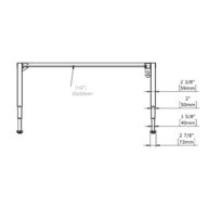Height adjustable desk Conset 501-43 (Alu) thumbnail