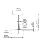 Height adjustable desk Conset 501-43 (Alu) thumbnail
