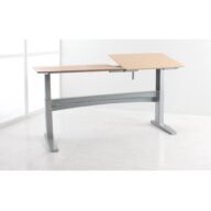 Conset 501-11-156 Elektrisch verstelbare tekentafel zilver | Incl. 2 tafelbladen wilde peren 80 x 80 cm thumbnail