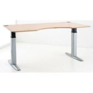 Ergonomiczne biurko stojąco-siedzące Conset 501-23 (Aluminium) thumbnail