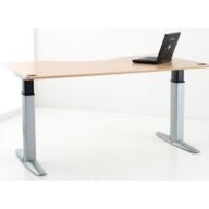Ergonomiczne biurko stojąco-siedzące Conset 501-23 (Aluminium) thumbnail