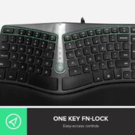 Delux Split ergonomisch toetsenbord QWERTY - Draadloos thumbnail