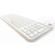 ErgoClean 160 Waterproof Keyboard White US thumbnail