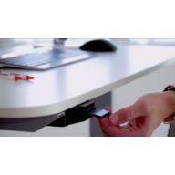 ErgoDesk App 2 Elektrisch Höhenverstellbares Schreibtischgestell silbergrau thumbnail