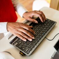 ErgoSlide Kompakt Tastatur US Grau/Schwarz thumbnail