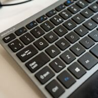 ErgoSlide Kompakt Tastatur US Grau/Schwarz thumbnail