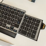 ErgoSlide Kompakt Tastatur US Grau/Schwarz thumbnail