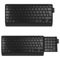 ErgoSlide Compact mini toetsenbord bedraad US zwart thumbnail