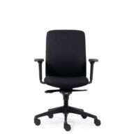 Ergonomic Office Chair Smooth Black thumbnail