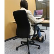 Ergonomic Office Chair Smooth Black thumbnail