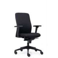Ergonomic Office Chair Smooth Black thumbnail