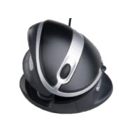 Ergonomic mouse | OysterMouse | Large | Black | Silver | Wired | Right- and left-handed thumbnail