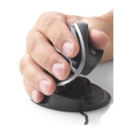 Ergonomic mouse | OysterMouse | Large | Black | Silver | Wired | Right- and left-handed thumbnail