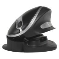 Ergonomic mouse | OysterMouse | Large | Black | Silver | Wireless | Right- and left-handed thumbnail