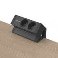 Filex Power Desk Up 2.0 - 2x 230V - Zwart thumbnail