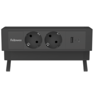 Filex Power Desk Up 2.0 - 2x 230V met USB A+C - Zwart thumbnail