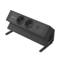 Filex Power Desk Up 2.0 - 2x 230V met USB A+C - Zwart thumbnail