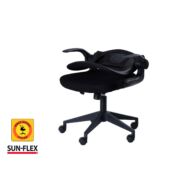 Krzesło chowane Sun-Flex, jednolita czerń thumbnail