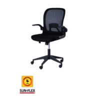 Krzesło chowane Sun-Flex, jednolita czerń thumbnail