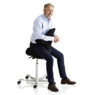 HÅG Capisco 8106 saddle chair – silver frame – black thumbnail