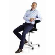 HÅG Capisco 8106 saddle chair – silver frame – black thumbnail