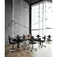HÅG Capisco 8106 saddle chair – silver frame – black thumbnail