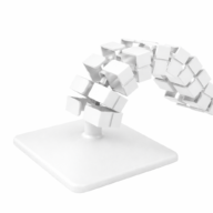 Kabelslang Kuba Slim Line Magnetisch Wit thumbnail