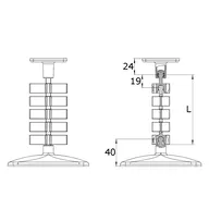 Kabelslang Kuba Slim Line Magnetisch Zilver thumbnail