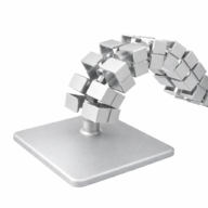 Kabelslang Kuba Slim Line Magnetisch Zilver thumbnail