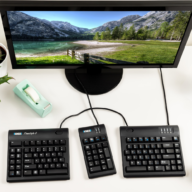 Kinesis FreeStyle 2 ergonomic keyboard DE thumbnail