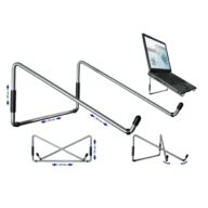 Laptop stand | R-Go | OnLine Travel | Silver | Foldable thumbnail