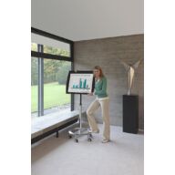 Table pour ordinateur portable | Conception Move-it | Blanc | Incl. plateau blanc : 74 x 61,5 cm thumbnail