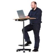 Mesa para portátil | Move-it Large | Negro | Incluye tablero de mesa de haya: 70 x 47 cm thumbnail