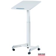 Table pour ordinateur portable | Soleil Flex | EasyDesk Flex Pro | Blanc | Dimensions du plan de travail : 60 x 52 cm thumbnail