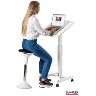 Mesa para portátil | Sun-Flex | EasyDesk Flex Pro | Blanco | Dimensiones del escritorio: 60 x 52 cm thumbnail