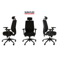 SUN-FLEX®HB ergonomiczne krzesło biurowe czarne thumbnail