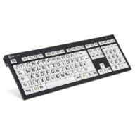Nero XL Tastatur mit großen Buchstaben schwarz/weiß DE thumbnail
