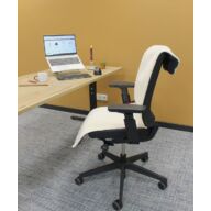 QH - Kabellose Heizdecke - gebrochenes Weiß/Grau - 45x135cm thumbnail