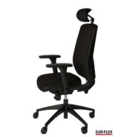SUN-FLEX®HB ergonomiczne krzesło biurowe czarne thumbnail