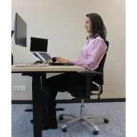 Score 5100 ergonomische bureaustoel medium zwart thumbnail