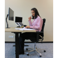 Score 5100 ergonomische bureaustoel medium zwart thumbnail