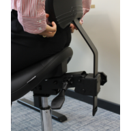 Score Amazone Ergonomische Zadelkruk met Rugleuning – Stamskin Zwart thumbnail