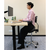 Score Amazone Ergonomische Zadelkruk met Rugleuning – Stamskin Zwart thumbnail